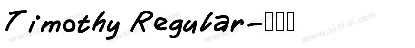 Timothy Regular字体转换